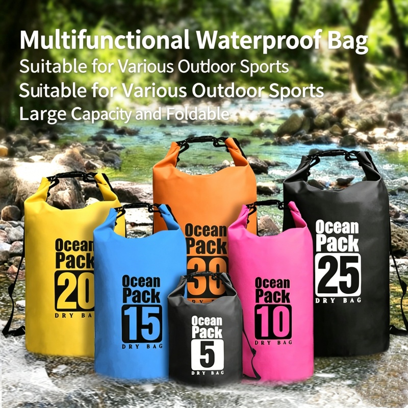 Fishing Bag Waterproof - Swimming Waterproof Dry Bag 5L/10L/20L/30L Outdoor